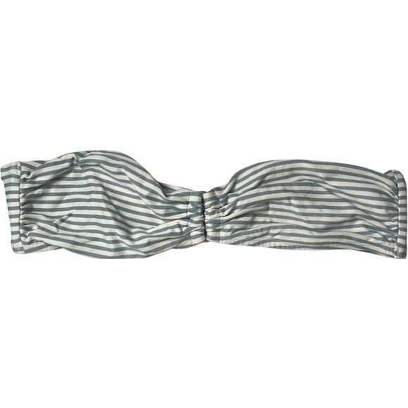 gapbody Size Medium Striped Bikini Swim Top Blue - Picture 1 of 5